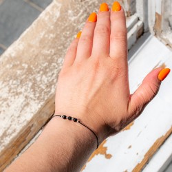 BLACK TURMALINE friendship bracelet