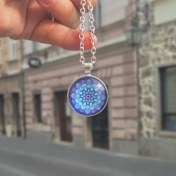 OGRLICA MANDALA svetlo modra