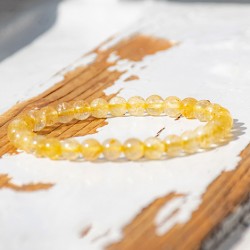 RUTILATED QUARTZ  bracelet 6mm