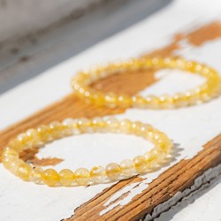 RUTILATED QUARTZ  bracelet 6mm