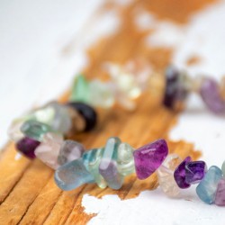 FLUORITE bracelet chips  RAINBOW FLUORITE bracelet chips