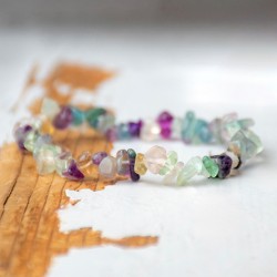 FLUORITE bracelet chips