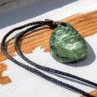 Serafinit ogrlica za srčno čakro, Serafinit ogrlica za meditacijo, Serafinit kristal za energijsko ravnovesje