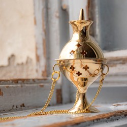 BRASS Incense burning container