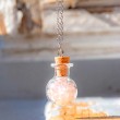 ROSE QUARTZ potion bottle necklace