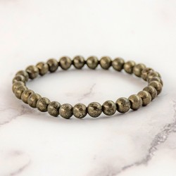 PYRITE bracelet 6 mm PYRITE crystal for money