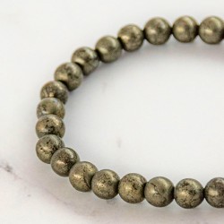 PYRITE bracelet 6 mm PYRITE crystal for money