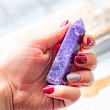 LEPIDOLITE tower crystal natural crystal, calming energy.