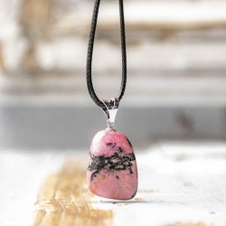 RHODONITE necklace RHODONITE crystals energy jewelry, rhodonite necklace, necklace pendant, affordable crystals