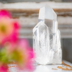 CLEAR QUARTZ CRYSTAL natural cluster