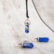 lapis lazuli ogrlica špica lapis lazuli kristal za denar