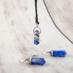 lapis lazuli ogrlica špica lapis lazuli kristal za denar