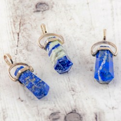 lapis lazuli ogrlica špica lapis lazuli kristal za denar
