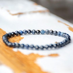 IOLITE bracelet 4mm falset, iolite crystal