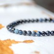 IOLITE bracelet 4mm falset, iolite crystal