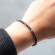 IOLITE bracelet 4mm falset, iolite crystal