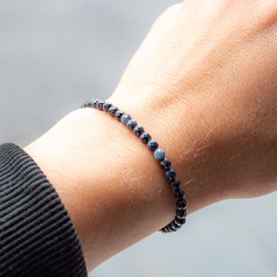 IOLITE bracelet 4mm falset, iolite crystal