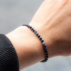 IOLITE bracelet 4mm falset, iolite crystal