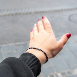 IOLITE bracelet 4mm falset, iolite crystal