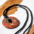 RHYOLITE Flower donut necklace Rhyolite crystal