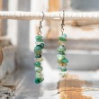 MOSS AGATE earring, moss agate crystal