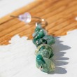 MOSS AGATE earring, moss agate crystal