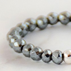HEMATITE ring 3 mm falset