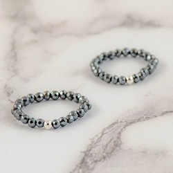 HEMATITE ring  falset, HEMATITE ring falset HEMATITE crystal, hematin gemstone