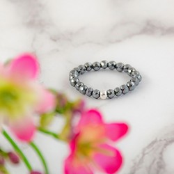 HEMATITE ring 3 mm falset