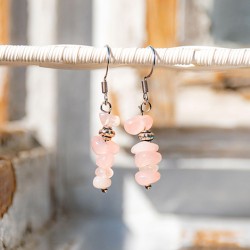ROSE QUARTZ earings