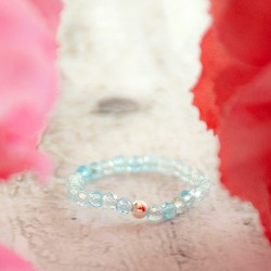 AQUAMARINE ring 3mm falset