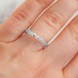 AQUAMARINE ring 3mm falset