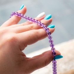 AMETHYST pearls 6mm