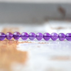 AMETHYST pearls 6mm