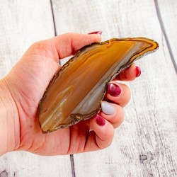 NATURE AGATE slice L agate crystals