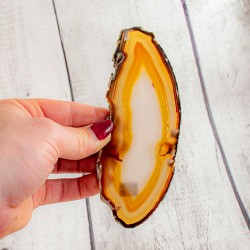 NATURE AGATE slice L agate crystals