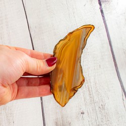 NATURE AGATE slice L agate crystals