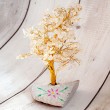 CLEAR QUARTZ tree with crystals