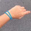 BLUE HOWLITE children's bracelet 4 mm