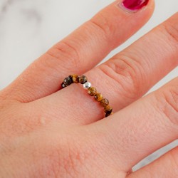 TIGER'S EYE ring falset TIGER'S EYE crystal, TIGER'S EYE gemstone