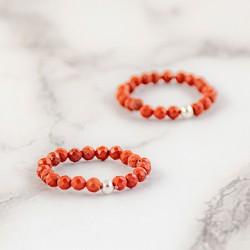 RED JASPER ring falset, RED JASPER crystal ,RED JASPER gemstone