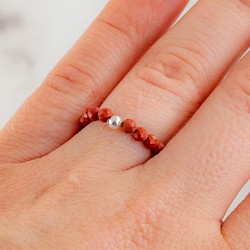 RED JASPER ring falset, RED JASPER crystal ,RED JASPER gemstone