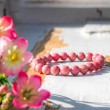 RHODONITE bracelet 8 mm, rodonite crystal, rodonite gemstone,