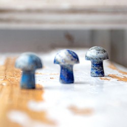 LAPIS LAZULI mushroom, lapis lazuli, gemstones, crystals, semi-precious stones