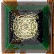 PERIDOT Orgonite Pyramid metatron, peridot crystal, orgonit pyramid