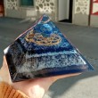 orgonit, piramida, lapis lazuli, lapis, modri kritali, orgonitne piramide, lapis lazuli oronit