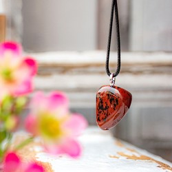 mahagoni obsidian, obsidian, nakit iz obsidiana, obsidian ogrlica, mahagoni obsidian ogrlica