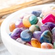 MIX BRAZIL polished natural tiny stones M