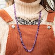 AMETHYST chips necklace, amethyst crystal, amethyst gemstone