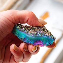 rainbow amethyst, rainbow titanium amethyst, titanium amethyst